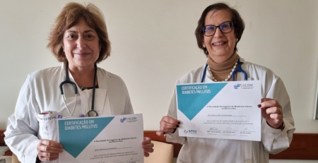 Internistas do HDS recebem certificação na área da diabetes