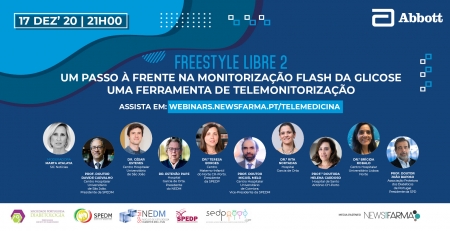 Amanhã webinar analisa a monitorização flash da glicose